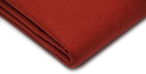TheFabricTrade Acrylic Craft Felt Fabric, 150cm Width, Solid Red, Sold by The Metre