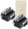 X2 Adaptateur VGA à Angle Droit Connecteur SVGA 15 Broches Mâle vers SVGA 15 Broches Femelle 90 degrés - Adaptout Marque Française