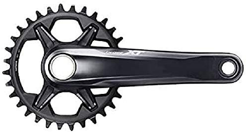 SHIMANO Kurbelgarnitur Xt 165 mm Boost55 1x12 V S/Caz Fahrradkurbel, Unisex, für Erwachsene, Mehrfarbig, 165mm 1x12v