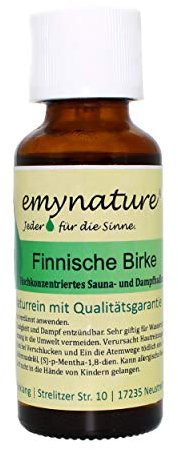 HORLAT emynature® - Ätherisches Öl Sauna - und Dampfbadkonzentrat Finnische Birke 100% naturrein Inhalt 30 ml
