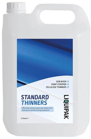 Liquipak Standard Paint Thinner, Cellulose Gun Wash - Brush Cleaner, Paint Thinner Cellulose 5 litres