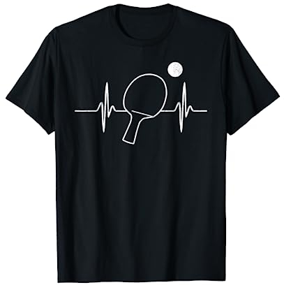 Tischtennis Herzschlag T-Shirt