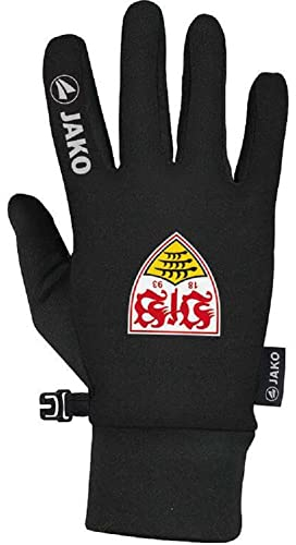 JAKO VfB Stuttgart Team Funktionshandschuhe Handschuhe (7, Black)