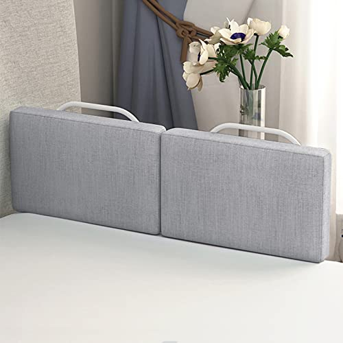 HENGMEI Barrera de Cama de 180 cm, Rejilla de protección, Altura Regulable, Rejilla de Cama anticaídas, 40-60 cm, Tubo de Acero Ajustable, Color Gris