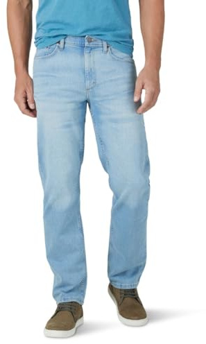 Wrangler Authentics Men's Comfort Flex Waist Relaxed Fit Jean, Aaron, 35W x 34L (112317714)