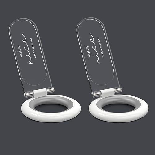 Wsaduop Toilet Lid Lifter, Toilet Seat Lifter Toilet Seat Handle Lifter Toilet Cover Lifter,Avoid Touching Toilet Cover Handle,2 PCS White.