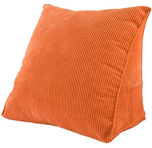 Einfarbiges Lese-Rückenlehnenkissen, Keilkissen, dickes Cord, Lendenwirbelsäule