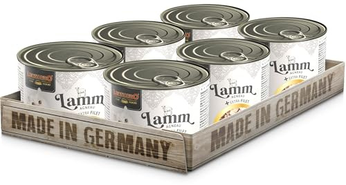 LEONARDO Katzenfutter Lamm und extra Filet, 6X 200 g getreidefreies Nassfutter mit Lamm und extra Hühnerfilet, Alleinfuttermittel mit frischem Geflügel