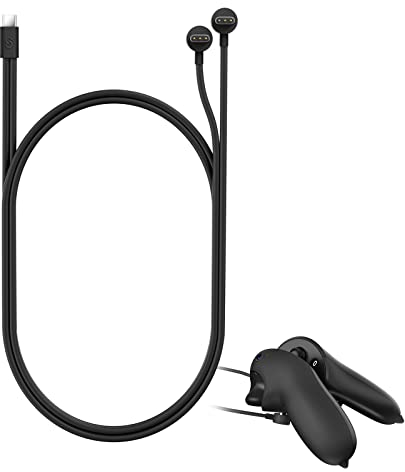 UMEEUTOO 2-in-1-Ladekabel für Meta Quest Pro Controller, langlebig, sicher zum gleichzeitigen Laden, Meta Quest Pro Zubehör, kompatibel mit verschiedenen Schutzhüllen