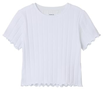 Name IT Mädchen Nkfnoralina Ss Crop Top Noos Nkfnoralina Ss Crop Top Noos (1er Pack)