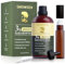 Biotin Hair Growth Oil 120ml, Hair, Beard, Eyebrow & Lash Enhancer with Dropper, For Men & Women, Non-Greasy & Easy Application, Hair Oil for Thicker, Healthier Hair Growth, Includes Roll-On Bottle