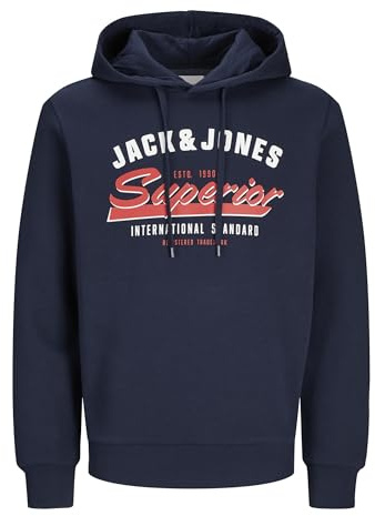 JACK&JONES JJELOGO Sweat Hood 2 COL 24/25 Noos, Sky captain, XL