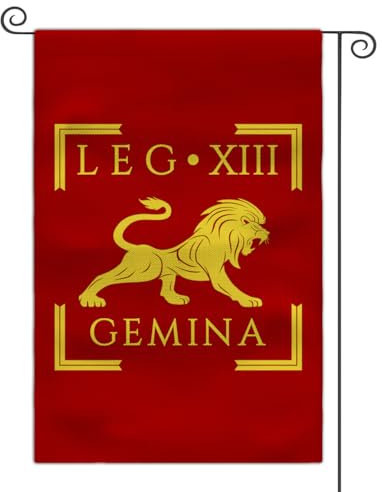 Bandiera da giardino della Legione romana 30,5 x 45,7 cm, doppia faccia (LEGIO XIII GEMINA)