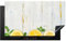 KitchenYeah© Protezione Piano Induzione 89x51 cm Cucina Copri Fornelli Proteggi di Cottura Antiscivolo Tappetino Estate - Limone - Legno