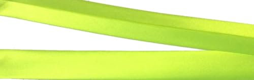 5 m Satin Schrägband 20 mm vorgefalzt neon