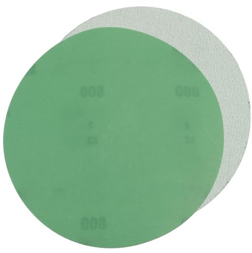 AERZETIX - C77124 - Set di 5 dischi abrasivi auto-aggrappante Ø125mm - tipo di grano P800 - colore verde - granulometria rettifica sbavatura levigatura