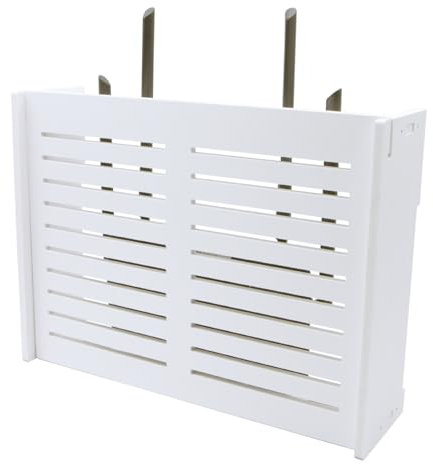 Ulawellor Caja de Almacenamiento Inalámbrica para Enrutador WiFi,Caja Router Pared Cajas de Almacenamiento de Cables,Estante para Colgar en la Pared Estante de Enrutador Inalámbrico