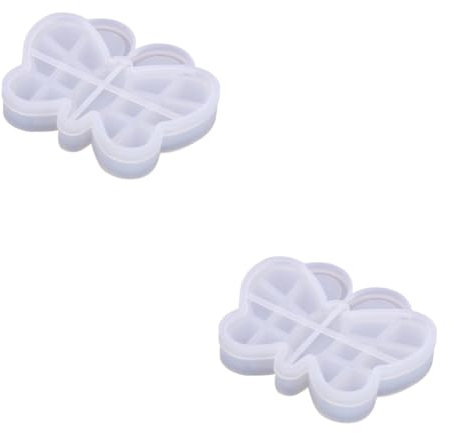 Lurrose Box Mit 2 Sätzen Form für Schmucktablett Formen für Seife DIY Schmuckkästchen Silikonform für Schmuckbox silikonform selber machen DIY-Form Kieselgel Weiß