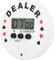 ifundom Poker-Timer Digitaler Shot-Clock-spieltimer Countdown-kochtimer Kartenhändler Pokergeschenke Poker-Sachen Brettspiele-würfel-Timer Pokerknöpfe Schachuhr Weiß Elektronisches Bauteil