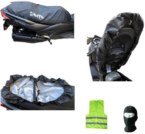 KOMPATIBEL MIT Aprilia SX 50 SITZBEZUG WASSERDICHTER REGENDICHTER Fleece-SATTELSCHUTZ GRÖSSE XL 130X72CM Anti-Kratz-Abdeckung FÜR Motorrad-ROLLERSÄTTEL