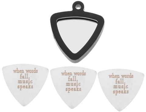 TOYANDONA 3stücke Gitarren-picks Aus Triangel-gitarren-picks Mit Clip-halterung Gitarre Akustikgitarre Für Proben Auftritte Rutschfest Fingerfreundlich