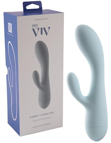 My Viv Rabbit Vibe – Dual Vibrating Massager for Women with 3 Speeds & 7 Vibrating Patterns – Waterproof, Soft Silicone Design – Internal & External Stimulation – Battery Operated (3 x AAA Included)