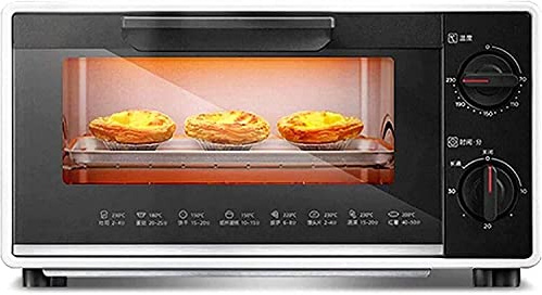 countertop oven, 10 liter mini oven, electric double glass door removable crumb tray 800W