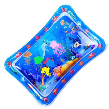 Katzen-Wasserspielmatte – Aufblasbares Sensorisches Meeresspielzeug | Kätzc | Verdickte PVC-Matte mit wassersensorischer Stimulation bereichert das – faltbar für Katzen, Kätzchen, Hunde und Babys