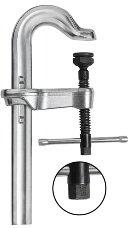 BESSEY Hochleistungszwinge STBVC35 | 350 mm Spannweite | 3500 kg Spannkraft | Robuste Hochleistungszwinge mit hoher Spannkraft für kraftvolles, präzises und sicheres Fixieren von Werkstücken