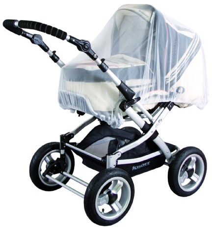 sunnybaby Universal-Insektenschutz | Mückennetz für Kinderwagen, Sportwagen, Jogger & Reisebett | PREMIUM QUALITÄT: MADE in GERMANY reißfest & waschbar | Insektennetz, Fliegennetz, Moskitonetz | WEISS