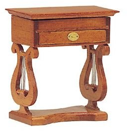 MiniMundus Biedermeier Nähtischchen für das Puppenhaus, Bausatz