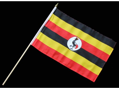 Everflag Stock-Flagge 30 x 45 : Uganda
