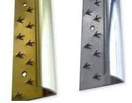 Extra Long 9ft / 2.7m / 270cm / 2700mm - Single Edge Carpet Metal, Door Bar Trim - Threshold Strip - Brass or Silver - Brass