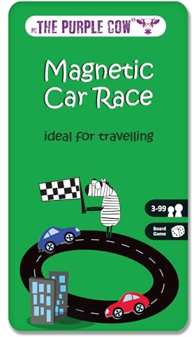 The Purple Cow 332333 Car Race Magnetic Travel Game