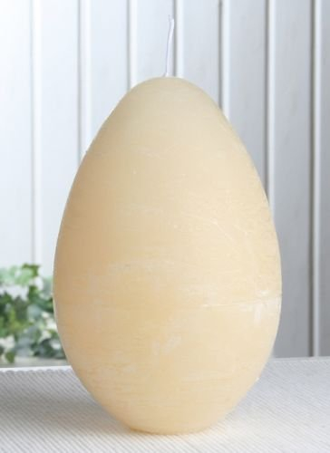 CandleCorner Eikerzen Rustik-Eikerze, durchgefärbt, XL, ca. 16 x 11 cm, Creme