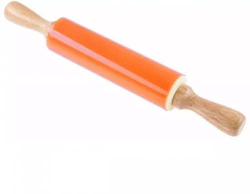 47 cm Silikon Teigrolle Blau