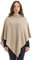 Dalle Piane Cashmere - Poncho aus Kaschmir-Gemisch - Made in Italy - Damen, Farbe: Beige, Einheitsgröße