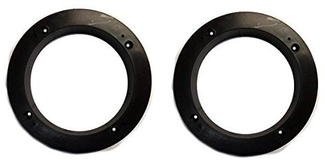2 Pack Black Plastic 1 Depth Ring Adapter Spacer for 5.25- 6 Car Speaker USA