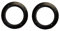 2 Pack Black Plastic 1 Depth Ring Adapter Spacer for 5.25- 6 Car Speaker USA