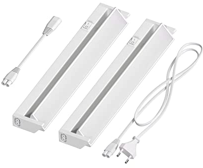 ledscom.de LED Unterbau-Leuchte LIWO 35cm, schwenkbar, je 476lm, warmweiß 2er Set