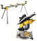DEWALT CPROF156 - KIT = D27113 Ingletadora telescópica mesa superior motor inducción + DE7023 banco de ingletadora