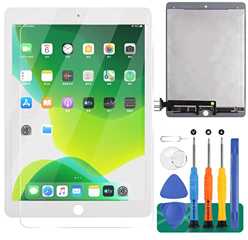 SRJTEK LCD-Display für iPad Pro 9,7 Zoll (24,6 cm), A1673, A1674, A1675, Touchscreen-Ersatzteil, Digitizer, Montage-Reparatur-Set (weiß)