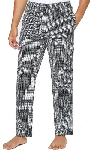 Calvin Klein Herren Sleep Pant Schlafanzughose, Schwarz (DAISY DOT- BLACK DG3), Small