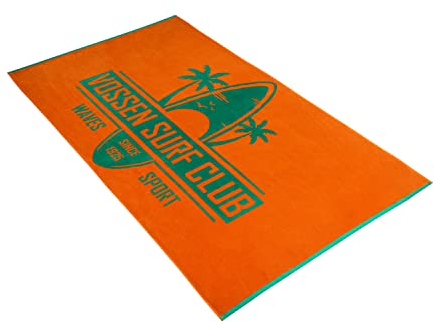 Vossen Surf Club Strandtuch 100 x 180 cm orange