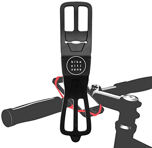 Bike Citizens Finn - Die universelle Smartphone Halterung für jedes Fahrrad und jedes Handy! Mit Fahrrad Navigation - Handy Halter für das Fahrrad, MTB oder Rennrad (Schwarz)