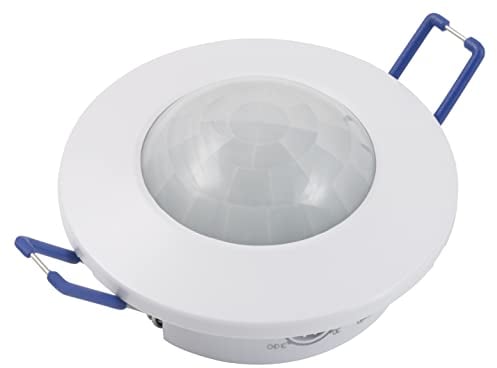 McShine - Decken IR Bewegungsmelder | LX-44 | Erfassungswinkel 360°, 800W, LED geeignet, IP20, 3-Leitungs Anschluss, 8m Reichweite, weiß