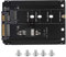 Bewinner Adaptador M.2 NGFF a SATA, 22 pines M.2 NGFF SSD a 2.5 SATA Converter para WinXP/Vista/Win7/Win8 32 dígitos/64 dígitos MAC/LINUX, M.2 a SATA M Adaptador clave