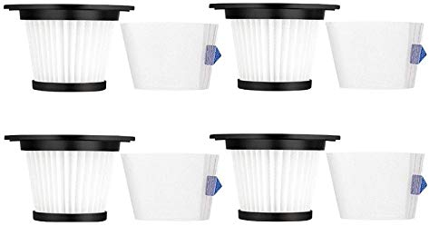 Kirmax 4 Set Ersatz Filter Sieb für Moosoo K17 Akku Staubsauger Filter Teile Ersetzen