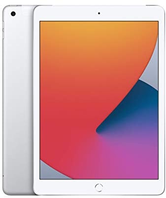Apple 2020 iPad (10,2-pollici, Wi-Fi + Cellulare, 128GB) Argento (Ricondizionato)