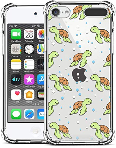 ZIYE Kompatibel mit iPod Touch 7. Generation, iPod Touch 6 / 5, transparent, stoßfest, Schutzhülle für iPod Touch 5 / iPod Touch 6 / iPod Touch 7, Schildkröte